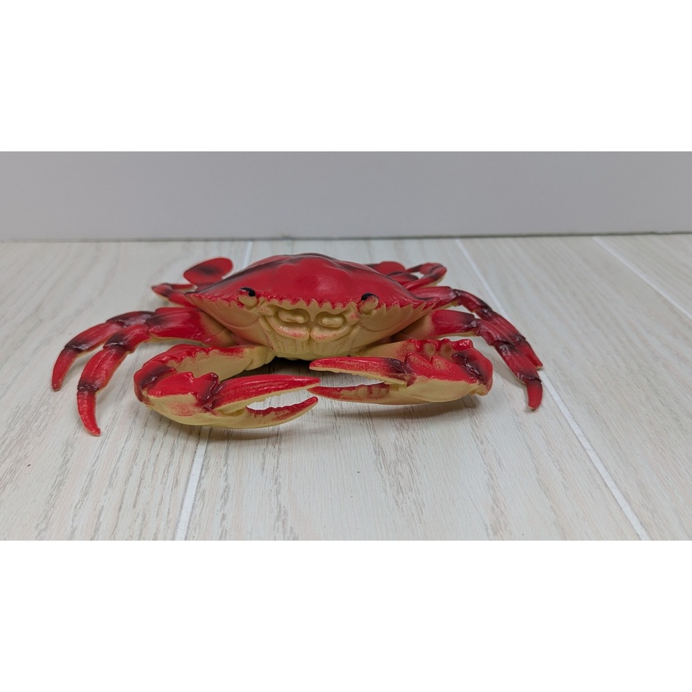 Hui Zhou‎ Fun Stuff Crab Toy Figure Red Nautical Marine Life Animal Decor - Picture 4 of 7